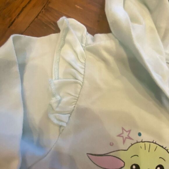 Star Wars The Child Bundle 3 Piece Long Sleeve Hoodie w shorts 4T Short Sleeve T - Picture 12 of 16